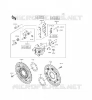 FRENO ANTERIORE per Kawasaki ER-6F ABS 2014