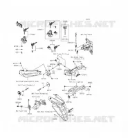 INTERRUTTORE   RIFLETTORI per Kawasaki ER-6F ABS 2014