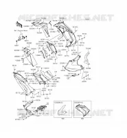 LOWER CUFFIA per Kawasaki ER-6F ABS 2014