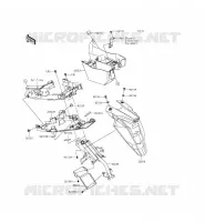 PARAFANGO POSTERIORE per Kawasaki ER-6F ABS 2014