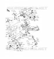 POGGIAPIEDI per Kawasaki ER-6F ABS 2014