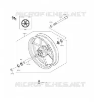 RUOTA ANTERIORE per Kawasaki ER-6F ABS 2014