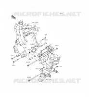 SUPPORTO DEL MOTORE per Kawasaki ER-6F ABS 2014
