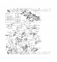 TELAIO MATERIALE ELETTRICO per Kawasaki ER-6F ABS 2014