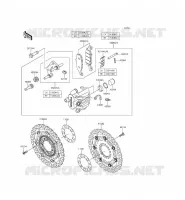 FRENO ANTERIORE per Kawasaki ER-6F ABS 2014