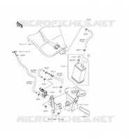 FUEL EVAPORAZIONE SISTEMA(CA) per Kawasaki ER-6F ABS 2014