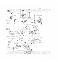 INTERRUTTORE   RIFLETTORI per Kawasaki ER-6F ABS 2014