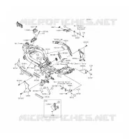 PARTI DEL TELAIO (COUVERTURE) per Kawasaki ER-6F ABS 2014
