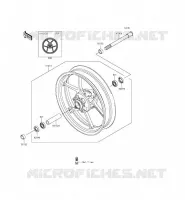 RUOTA ANTERIORE per Kawasaki ER-6F ABS 2014