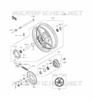 RUOTA POSTERIORE   CATENA per Kawasaki ER-6F ABS 2014