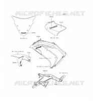 ADESIVO(GREEN) per Kawasaki ER-6F ABS 2015