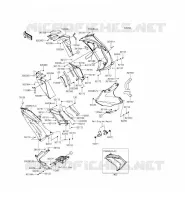 LOWER CUFFIA per Kawasaki ER-6F ABS 2015