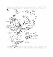 PARTI DEL TELAIO (COUVERTURE) per Kawasaki ER-6F ABS 2015