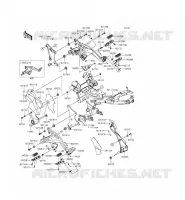 POGGIAPIEDI per Kawasaki ER-6F ABS 2015