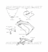 ADESIVO(WHITE) per Kawasaki ER-6F ABS 2015