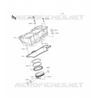 CILINDRO   PISTONE per Kawasaki ER-6F ABS 2015