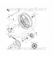 MOZZO POSTERIORE per Kawasaki ER-6F ABS 2015