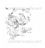 PARTI DEL TELAIO (COUVERTURE) per Kawasaki ER-6F ABS 2015