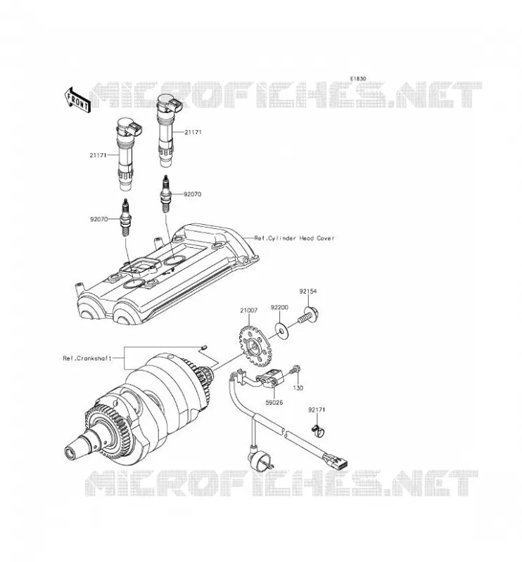 ACCENSIONE Kawasaki MOTOS 650 2015 ER-6F ABS  EX650FFF