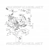 PARTI DEL TELAIO (COUVERTURE) per Kawasaki ER-6F ABS 2015