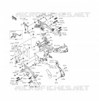 POGGIAPIEDI per Kawasaki ER-6F ABS 2015