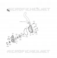 POMPA DELL'ACQUA per Kawasaki ER-6F ABS 2015