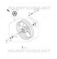 RUOTA ANTERIORE per Kawasaki ER-6F ABS 2015