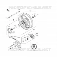 RUOTA POSTERIORE   CATENA per Kawasaki ER-6F ABS 2015