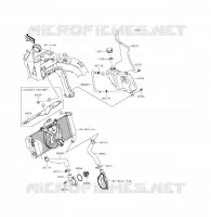 TUBO DELL'ACQUA per Kawasaki ER-6F ABS 2015
