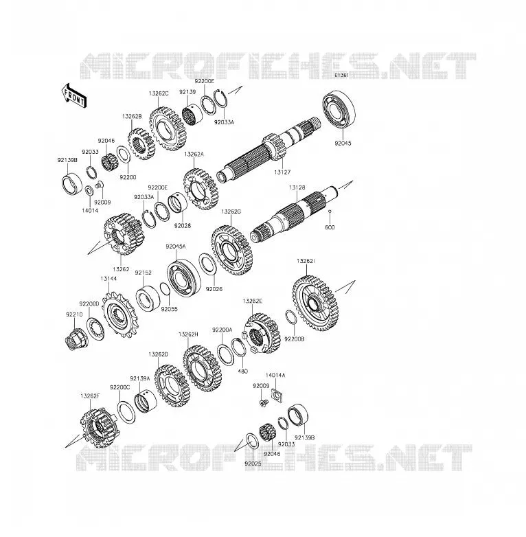 TRASMISSIONE Kawasaki MOTOS 650 2015 ER-6F ABS  EX650FFF