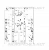 FORCELLA per Kawasaki ER-6F ABS 2015