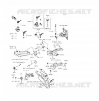 INTERRUTTORE   RIFLETTORI per Kawasaki ER-6F ABS 2015