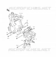 SUPPORTO DEL MOTORE per Kawasaki ER-6F ABS 2015
