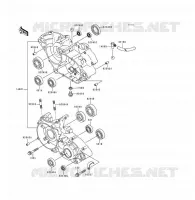 CARTER(S) per Kawasaki KDX125SR 1991