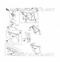 FIANCHETTI   COPERCHIO CATENA per Kawasaki KDX125SR 1991