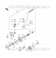 KICK STARTER per Kawasaki KDX125SR 1991