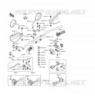MANUBRIO per Kawasaki KDX125SR 1991