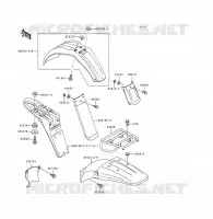 PARAFANGO per Kawasaki KDX125SR 1991