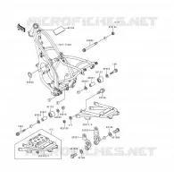PARTI DEL TELAIO per Kawasaki KDX125SR 1991
