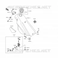 SERBATOIO DI CARBURANTE per Kawasaki KDX125SR 1991