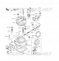 TESTATA   CILINDRO per Kawasaki KDX125SR 1991