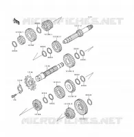 TRASMISSIONE per Kawasaki KDX125SR 1991