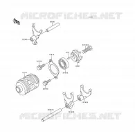 CAMBIO TAMBURO   FORCHE SHIFT per Kawasaki KDX200 1996