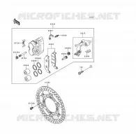 FRENO ANTERIORE per Kawasaki KDX200 1996