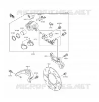 FRENO POSTERIORE per Kawasaki KDX200 1996