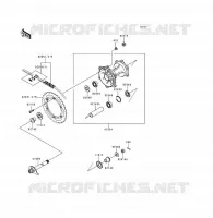 MOZZO POSTERIORE per Kawasaki KDX200 1996