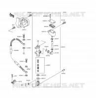 POSTERIORE POMPA per Kawasaki KDX200 1996
