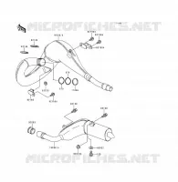 SCARICO per Kawasaki KDX200 1996