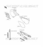 ADESIVO per Kawasaki KDX250 1992