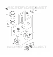 ALBERO MOTORE   PISTONE per Kawasaki KDX250 1992